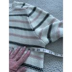 Madewell $98 Cotton Crewneck Sweater Dark Loden Stripe NT643 Size M Photo 11