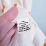 Anthropologie Sim & Sam White and Orange Polka Dot Puff Sleeve Mini Dress Photo 4