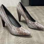 B Makowsky  Heels Pumps Leather Snakeskin Print Embossed Size 8: Photo 0