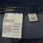 Style & Co SZ 8 Denim Jean Maxi Ankle Skirt Button-Up Stretch Sultan Blue Slit Photo 3