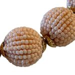 BaubleBar BLUSH PINK GLASS BAUBLE SEED BEADS GOLDTONE CHUNKY STATEMENT NECKLACE Photo 2