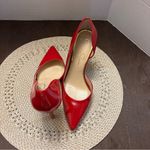 Jessica Simpson  Women's Red Pointed Toe D'Orsay Heels Size 39.5 US 9.5 Photo 1