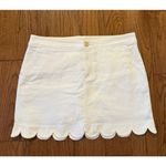 Lilly Pulitzer  Colette white scalloped skirt size 6 Photo 2
