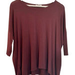 Bar III Bar 111 purple draped dolman sleeve top size XS Photo 0