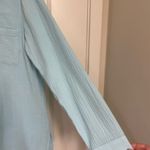 J. Jill sky blue long sleeve button down shirt size small. Photo 5