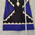 NWT Plenty by Tracy Reese Black and Blue Geometric Mini Dress Formal Party 2 Y2K Photo 6