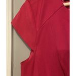 AGB Pleated Fit & Flare Cap Sleeve Pink Dress Womens Sz 12 Barbie Pink Wedding Photo 3