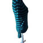 Michael Kors Blue and Black Striped Long Sleeve Crewneck Top Photo 2