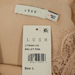 Lush Clothing 💕LUSH💕 Lace Trim V-Neck Camisole ~ Ballet Pink L NWT Photo 7