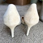 J.Crew Lana D'Orsay Pumps Suede Leather Point Covered Toe Saddle 10 Photo 4