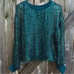 EUC Anthropologie Pilcro Long Sleeve Sequin Top
Green Size Small Photo 4