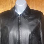 Women’s Black Lather Jacket Size Small Photo 1
