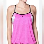 Nike  Pink Striped Layered Tankini L Photo 0