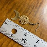 Gold Dangle Earrings‎ Sun Moon Florals Photo 3