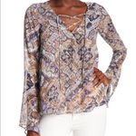 Show Me Your Mumu  Printed Zuko Lace Up Top Photo 1