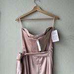 NEW‎ V. Chapman Dress June Rose Pink Satin Strapless Corset Maxi Gown Size 12 Photo 9