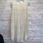 prAna  Natassa Crinkle Tunic top sleeveless M v neck pockets cream pullover Photo 6