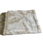 Mark and Graham Camel Camo Fringe Blanket Scarf One Size Soft Sweater Material Brown Photo 2