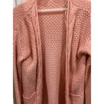 GRECELLERELLE Pink Cable Knit Open Front Cardigan Sweater Size S Photo 2