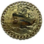 VTG Gold Pearl Jeweled Costume Jewelry Button Clip Photo 5