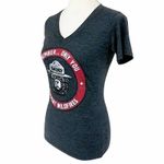 Mighty fine SMOKEY THE BEAR "Only You Prevent Wildfires" Dark Gray T-Shirt Top ~ Women's XS Photo 2