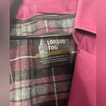 London Fog Vintage  Women's Trenchcoat Burgundy 
Size 12 Regular Photo 7