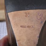 Miu Miu  Brown Leather Wedge Shoes Photo 10