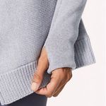 Lululemon Wrap It Up Sweater Grey Merino Wool Zipper Cardigan Photo 6