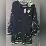 Disney NWT Her Universe  Halloween Mickey Mouse Ghost Glow In Dark Hoodie Dress S Photo 6