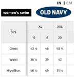 Old Navy NWT Blue White Stripe One Piece Swimsuit Size XL Scoop Neck Thin Strap Photo 11