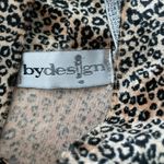 Vintage By Design Mock Neck Velour Leopard Print Short Sleeve Top Multi Photo 3