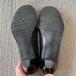 Franco Sarto Black Leather Contrast Seam Heeled Square Toe Tassel Loafer Sz 7.5 Photo 6