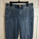 Democracy  Ab solution Mid-Rise Fray Hem Ankle Jeans Stitch Pockets Size 6 Photo 2