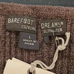 Barefoot Dreams 💕💕 CozyChic Ultra Lite Sleeveless Boatneck Tee Carbon Large NWT Photo 11