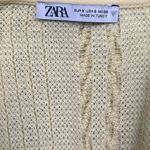 ZARA  Yellow Crop Top with Ruffled Straps and Square Neckline Sz S Photo 4