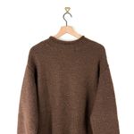 Blue Fish Vintage Wool Handmade Patch Sweater Tunic Brown Sz 3 Photo 8