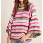 Anthropologie By Candice Bell Sleeve Striped Alpaca Wool Sweater Size XS/Small Photo 3