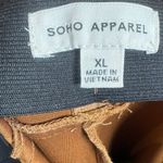 Soho Apparel caramel faux suede pants size medium XL Photo 3