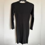 NWT Popilush Black Built in Shapewear Slimming Ribbed Lounge Dress Women L Sleek Size L Photo 5