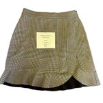 ZARA  Black and White Plaid Midi Skirt Photo 0