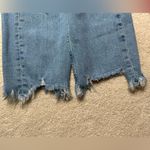 ZARA  Blue Ankle Cropped Distressed Jeans Photo 6