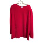 Promenade red two piece shirt set size 2XL polyester made‎ in USA vintage Photo 5