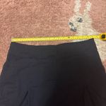 Eileen Fisher Skirt Large L Navy Blue Linen Blend Pleated Knee Length Womens Photo 5