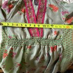 Johnny Was  Rare 100% silk dress XS. Contrasting embroidery and silk desi… Photo 7