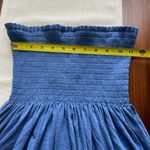 Blue Strapless Coverup Dress Size L Photo 3