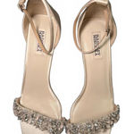 Badgley Mischka  Women's Embellished Ankle Strap Wedges, size 11 Photo 0