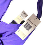 l*space L* Sensual Solid Silver Lining Bikini Top Purple Size Large Photo 9
