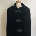 Saks 5th Avenue STUNNING Vintage Saks Fifth Avenue Velvet Opera Cape Black Long Satin Medium Photo 1
