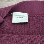 Abercrombie & Fitch Ottoman Sweetheart Swearer Ribbed Crop Tank Burgundy Large Photo 4