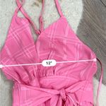 Pink Lily  delightfully in love hot pink romper Photo 2